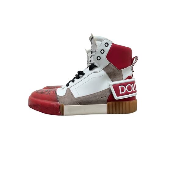 Dolce & Gabbana Men\'s Leather Colorblock Sneakers - Size 10 main image 6